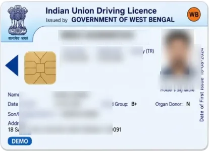Driving Licence PVC Plastic Card
